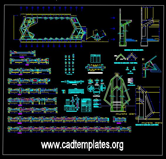 Chapel Project Structure Details CAD Template DWG