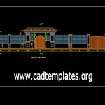 Access To Parcel Elevation CAD Template DWG
