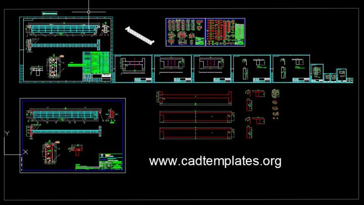 Bridge Girder Details CAD Template DWG