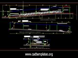 Building Approach Ramp Elevation CAD Template DWG