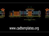 Cover Of Entrance Elevation CAD Template DWG