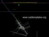 Curve Bridge Over Highway Plan and Profil CAD Template DWG
