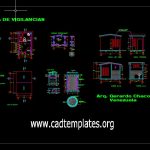 House Of Monitoring Plan and Elevation Details CAD Template DWG