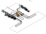 Security Check Point 3D Model CAD Template DWG