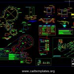 Swimming Pool Sanitary Details Plan CAD Template DWG