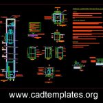 Elevator Elevation and Sections Details CAD Template DWG