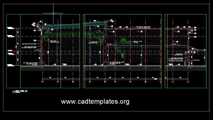 Factory Detail Section CAD Template DWG