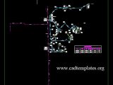 Fool Water Installation Network CAD Template DWG