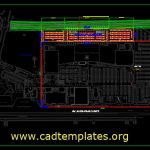 Shopping Center As Built Plan CAD Template DWG
