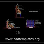 Single Side Wall Details CAD Template DWG