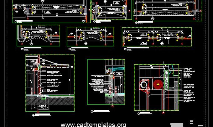 Typical Factory Entrance Detail CAD Template DWG