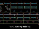Box Culvert Curved Concrete Layout CAD Template DWG