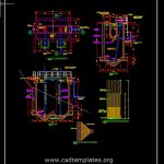 Imhoff Tank Sections Details CAD Template DWG