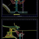 Plan Of Cofferdam Foundation Trash Rack CAD Template DWG