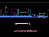 Reservoir Cross Section CAD Template DWG