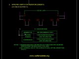 Spacing Limits For Reinforcements ACI 318M CAD Template DWG