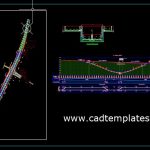 Tunnel Plan profile and Cross Section CAD Template DWG