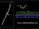 Tunnel Plan profile and Cross Section CAD Template DWG