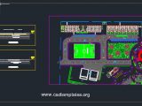 Football Field Layout Plan And Sections CAD Template DWG