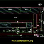 General Layout Of 20 Acre Land CAD Template DWG