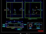 Sewage Holding Tank Sections Details CAD Template DWG