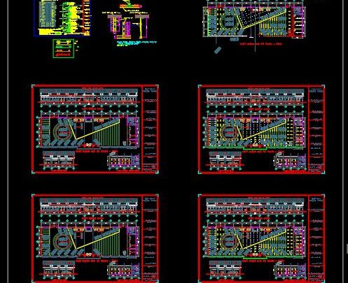 Showroom Electrical Scheme Layout CAD Template DWG