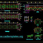 Steel Bridge Layout and bearing Details CAD Template DWG