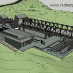 Steel Bridges SketchUp Model CAD Template SKP