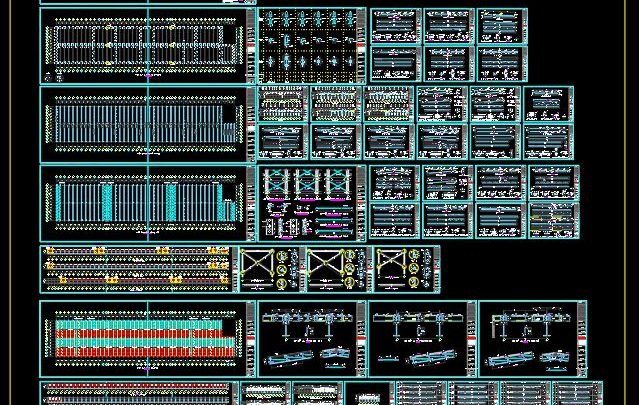 Steel Structure Design With All Elements Details CAD Template DWG