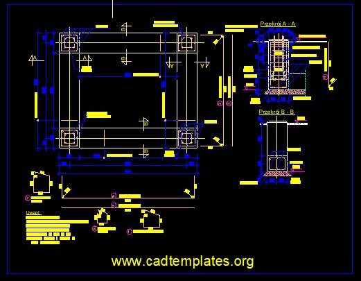 Foundation For Siemens Compass Layout Plan CAD Template DWG