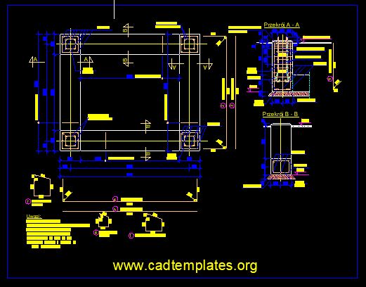 Foundation For Siemens Compass Layout Plan CAD Template DWG
