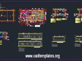 High Voltage Substation Building Architecture Design CAD Template DWG