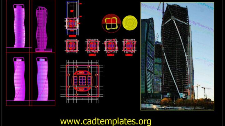 Evolution Tour Layout Plan and Elevations CAD Template DWG