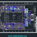 Closed Stadium With a Capacity Of 1500 People Layout Plan Free Autocad DWG