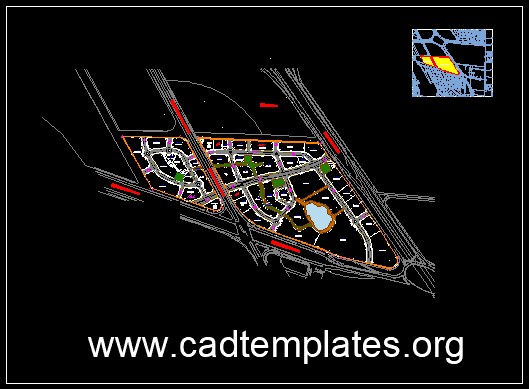 Detailed Land Subdivision Plan Free Autocad DWG Drawing