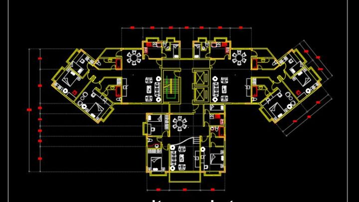 Apartment Plan AutoCAD DWG Free Drawing