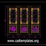 Autocad Wooden Doors Templates Free DWG Drawings