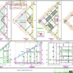 Gable Layout Plan and Elevation Details CAD Template Free DWG