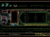Sports Complex Platforms CAD Template DWG Free Download